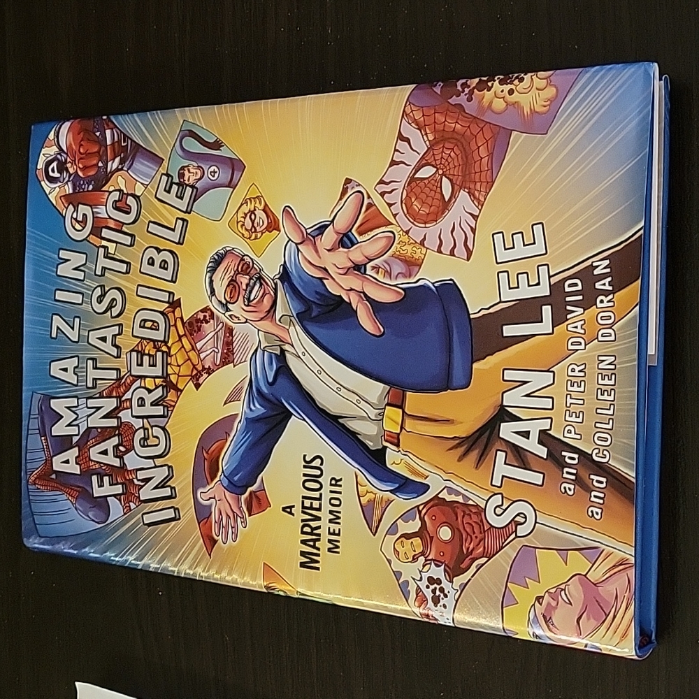 Amazing Fantastic Incredible Stan Lee A Marvelous Memoir Hardback Book New